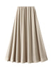 Satin Medium to Long A-line Skirt