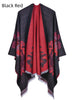 Jacquard Split Padded Warm Split Shawl
