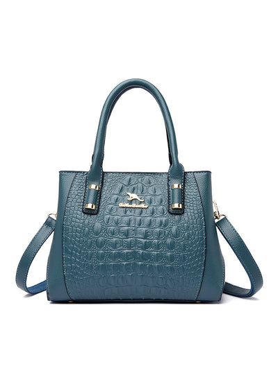 Large-capacity Crocodile Shoulder Crossbody Bag