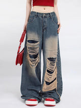 Broke Jeans Retro Wide-leg Pants