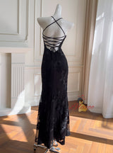 Slim Lace Strap Party Dress