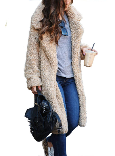 Long-sleeved Lapel Coat