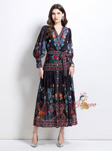Palace Chiffon Printed Long Dress
