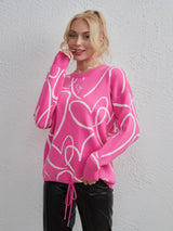 Love Knitted Round Neck Sweater