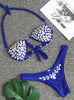 Crystal Diamond Swimsuit Split Swimsuit