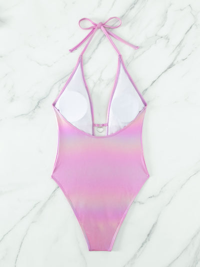 V-neck One-piece Swimsuit