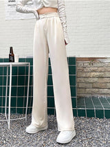 Slim Loose Wide-leg Pants High-waisted Pants
