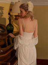 Sexy Casual Suspender Nightdress Robe