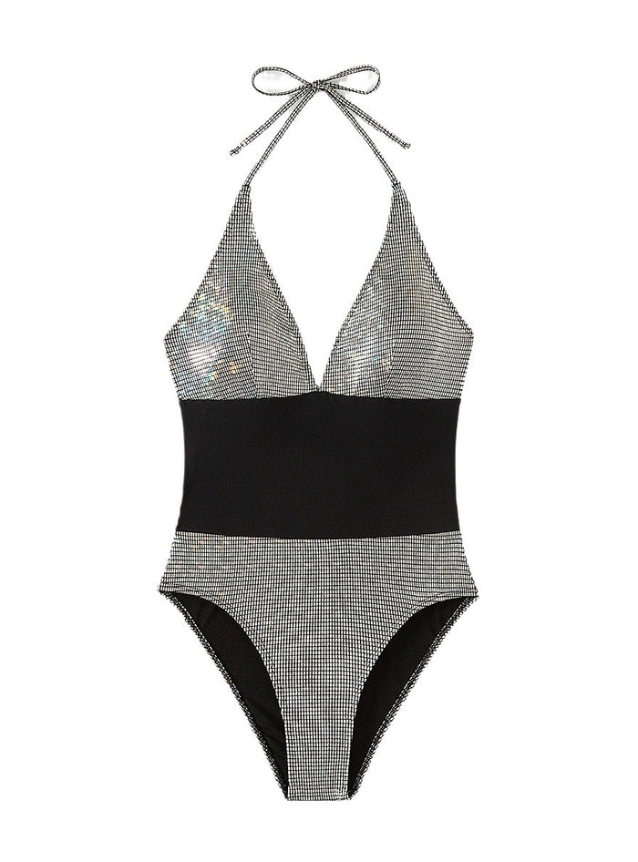Sexy One-piece Halter Backless Bikini