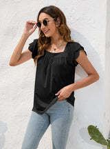 Loose Round Neck Short Sleeve Casual T-shirt