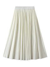 Medium and Long A-line Pleated Skirt