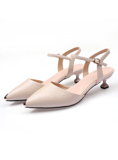 Sexy Black Buckle Sandals