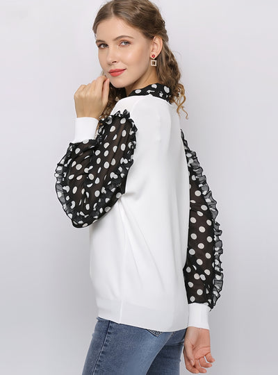 Floral Round Neck Long Sleeve Shirt