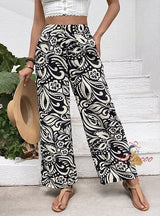 High Waist Straight Floral Printed Dress