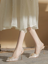 Pointed High Heels Women's Stiletto Wedding Shoes