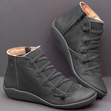 Plus Size Casual Flat Booties