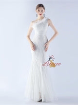 One Shoulder Mermaid Sequins Prom Dress