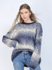 Thickened Loose Round Neck Gradient Sweater