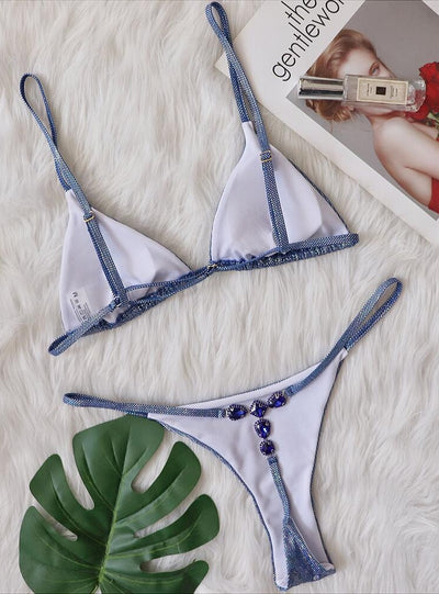 Sexy Shiny Crystal Diamond Swimsuit