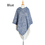 Thick Long Tassels Shawl Cloak