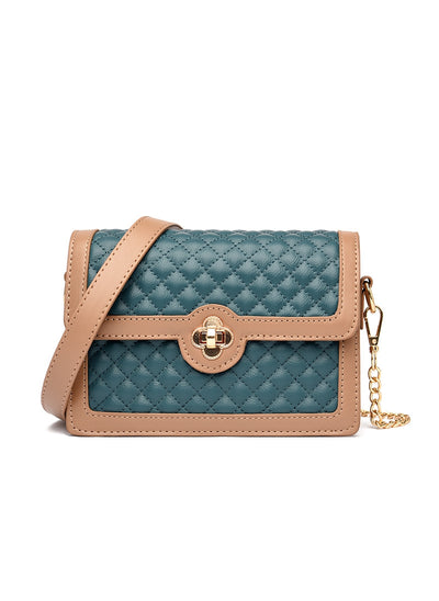 Rhombic Chain Slung Small Square Bag