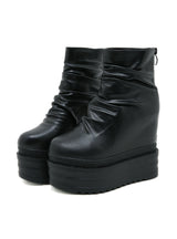 Folding Wedge Heel Thick-soled Booties