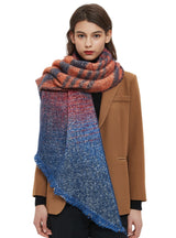 Winter Thick Striped Diagonal Scarf