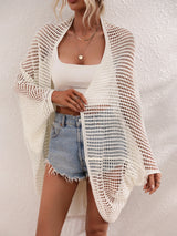 Hollow Beach Seaside Knitted Cover Up