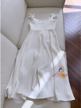 Three-dimensional Flower Slim Dress