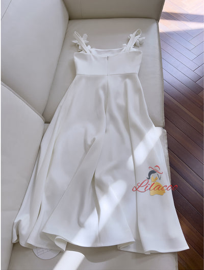 Three-dimensional Flower Slim Dress