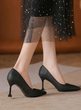 Pointed Shallow and Stiletto Heels