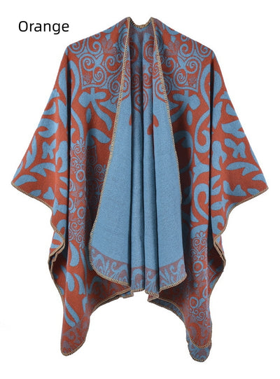 Retro Scarf Warm Windproof Thick Cloak