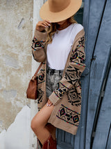 Diamond Sweater Long Coat
