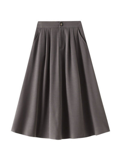 High Waist Slim Big Swing Skirt