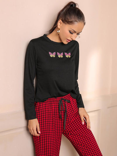 Long Sleeve Pajamas Suit