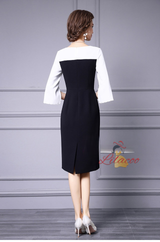 Black Split Beading Mother Of The Bride Dress