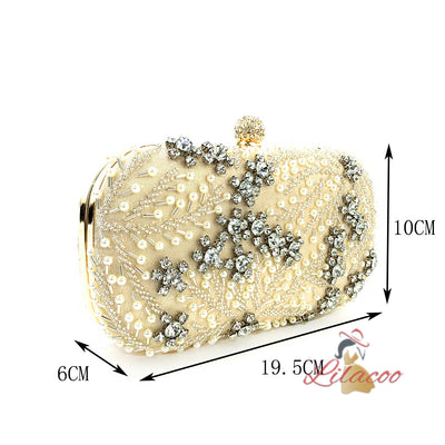 Hand-held Dinner Handmade Pearl Bag