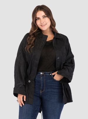 Plus Size Casual Long-sleeved Coat