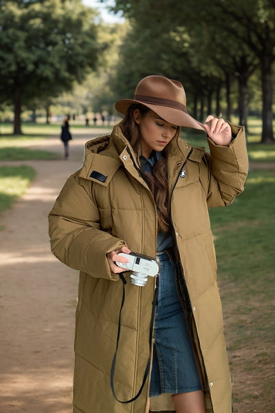 Long Padded Over-the-knee Cotton-padded Jacket Coat