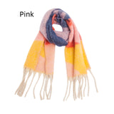 Geometric Thick Tassels Thick Warm Scarf