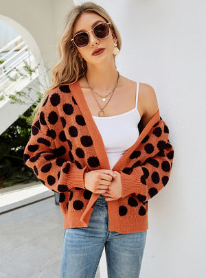 Women Large Size Sweater Coat