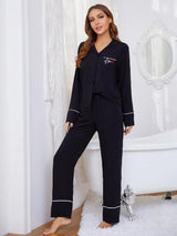 Long Sleeve Pajamas Suit