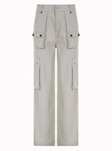 Multi-pocket Loose Wide-leg Denim Pant