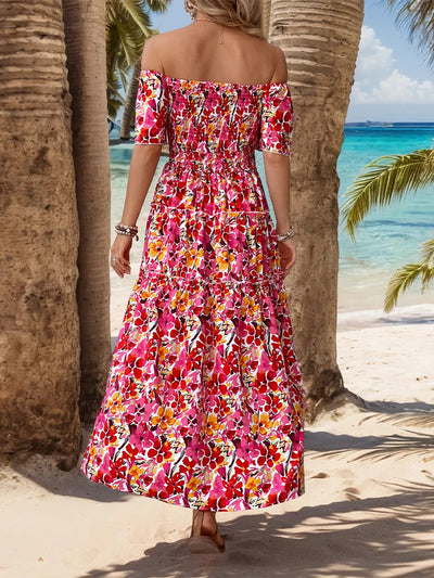 Women One-shoulder Printed Dress