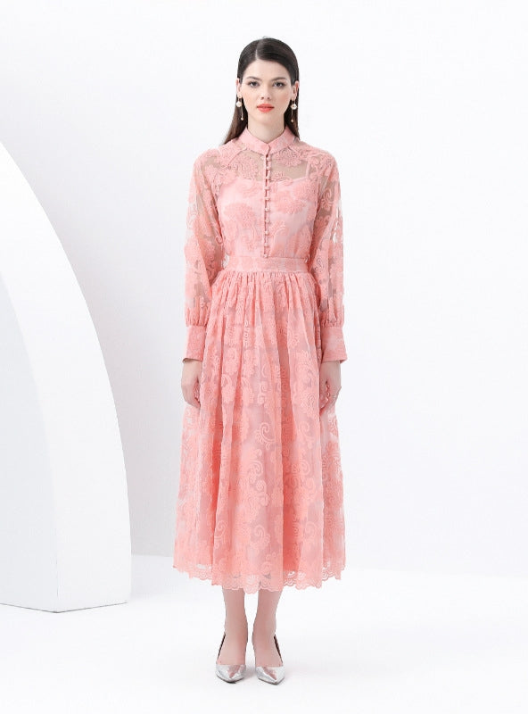 Palace Lantern Sleeve Shirt+Skirt Three-piece Suit