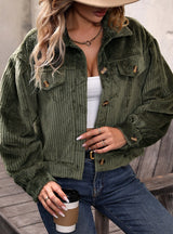 Women Plush Casual Solid Color Coat