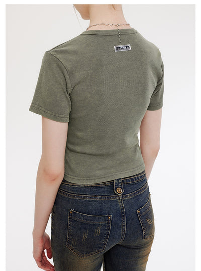 Short-sleeved Tight T-shirt