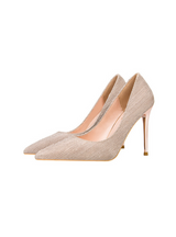 Shiny High-heeled Pointed Thin Heels Shoes