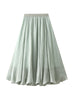 High Waist Pearlescent Yarn Irregular Skirt