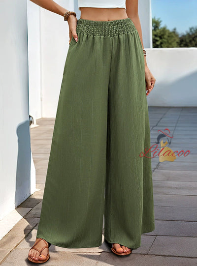 Casual Women Wide-leg Pants